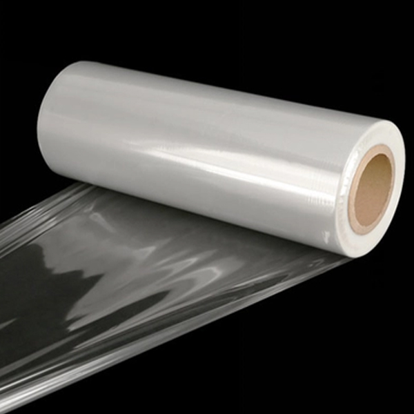 Clear 75 Gauge Centerfold POF Heat Thermal Shrinkable Film Roll Bungkus Plastik Poliolefin Untuk Shrink Wrapping